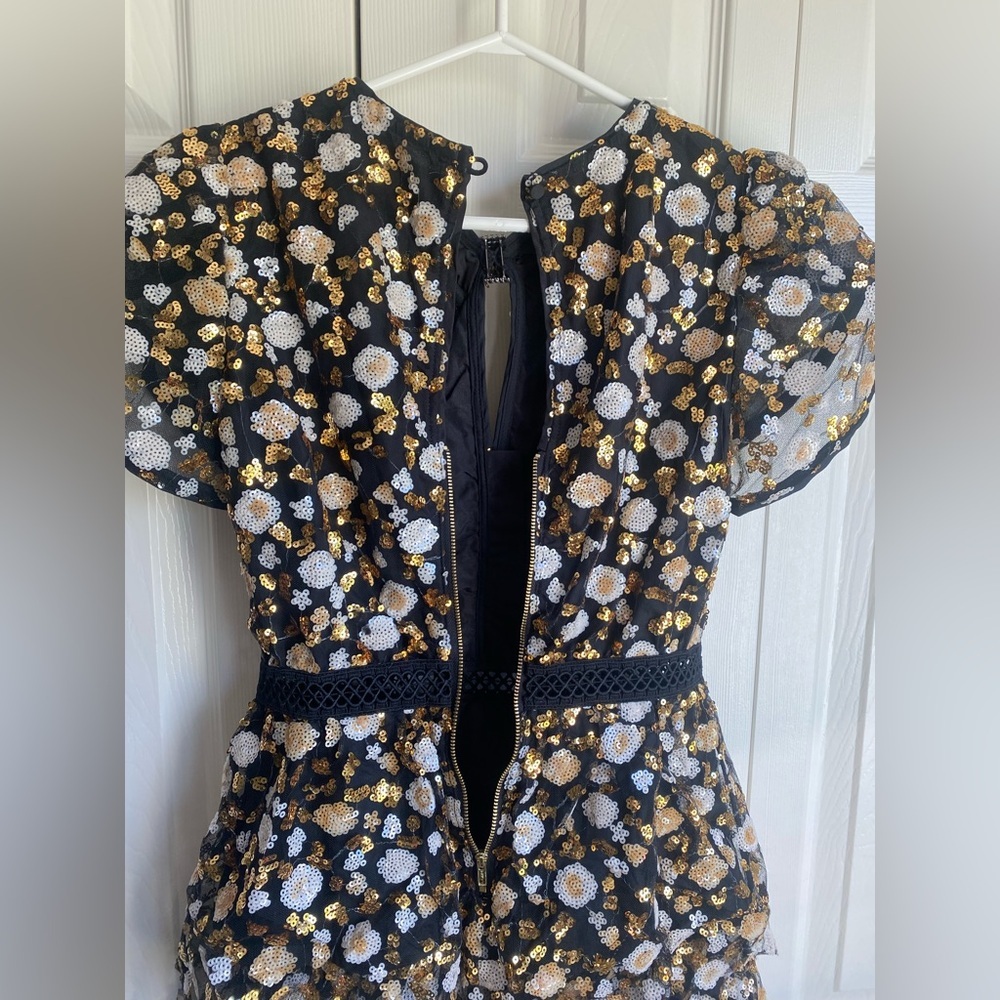 New Self-Portrait Sequined Mini Dress - Picture 9 of 14